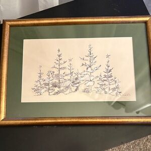 Hearth & Hand Green and Gold Framed Art Print